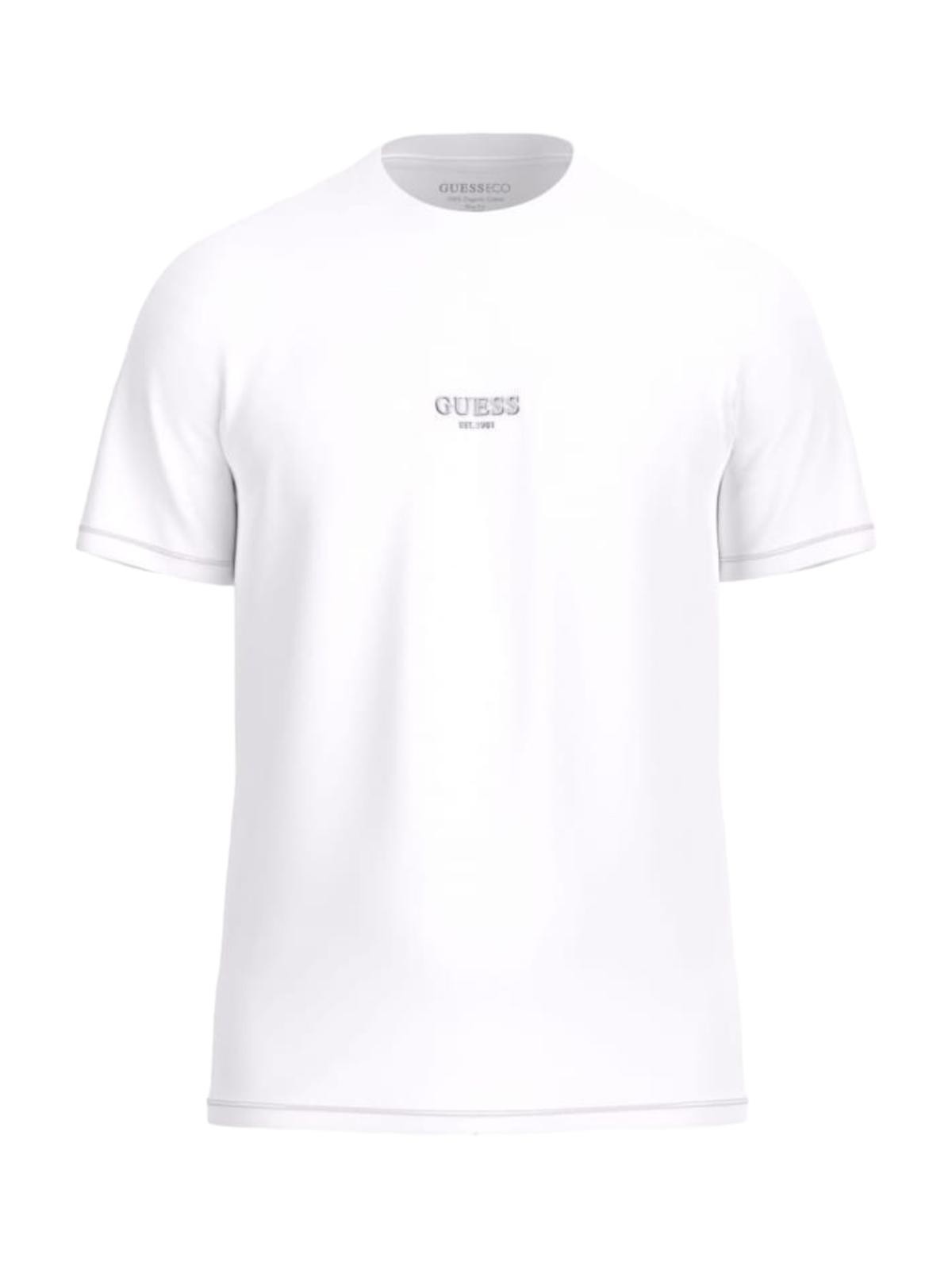 GUESS T-Shirt e Polo Uomo AIDY CN SS TEE M2YI72 I3Z14 G011 Bianco