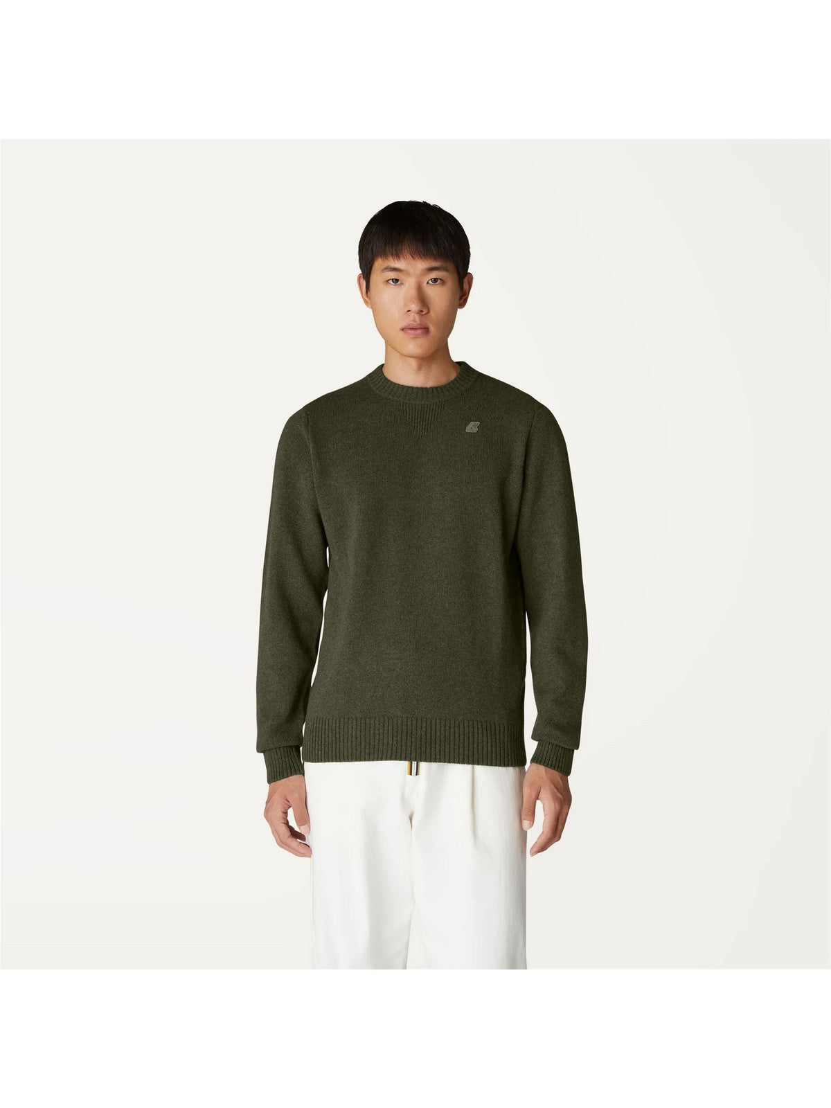 K-WAY Maglione Uomo Sebastien lambswool K2112PW WMR Verde