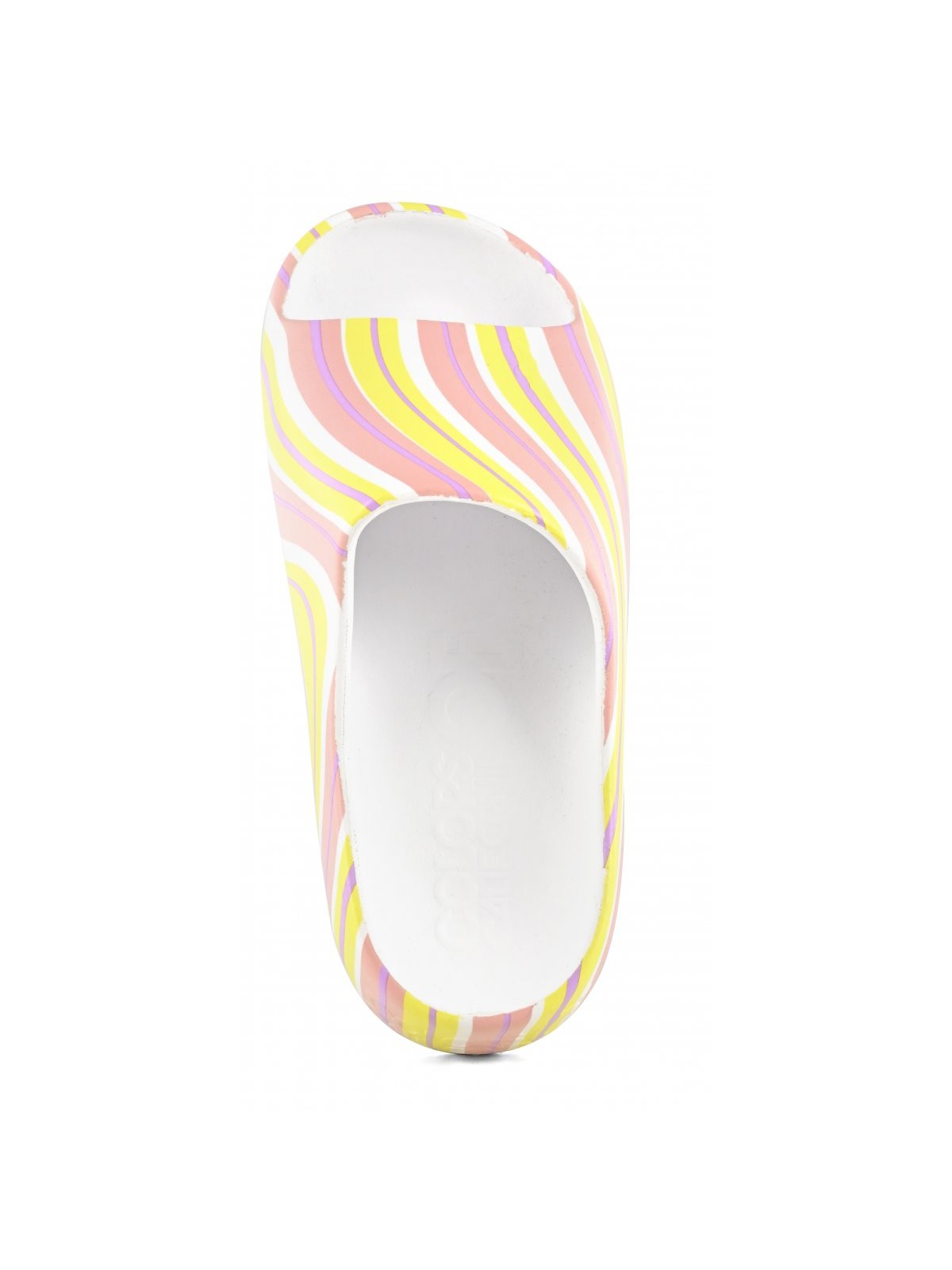 COLORS OF CALIFORNIA Ciabatta Donna Slide with wavey print HC.JINFYSHELL LIM Giallo