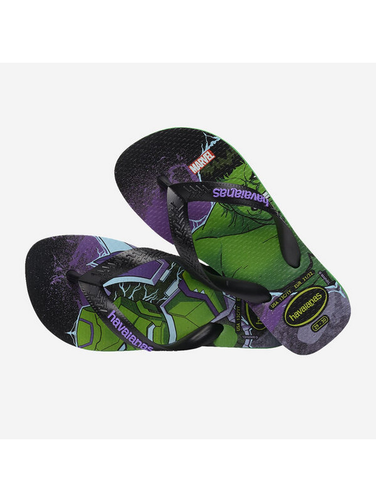 HAVAIANAS Infradito Bambini e ragazzi Hav. Kids Top Marvel Ii 4148300.2703 Verde