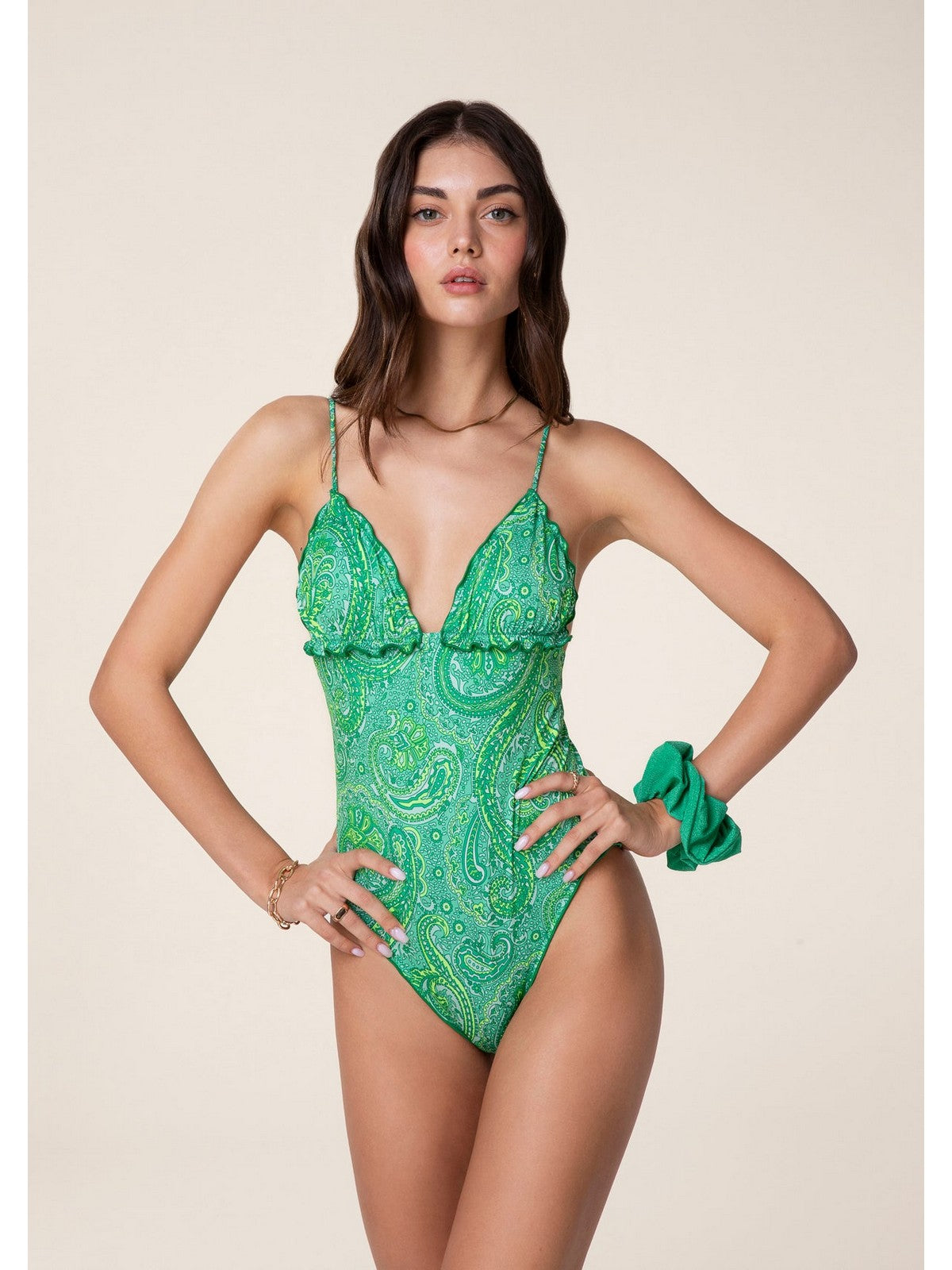 F**K Costume da bagno Donna  FK24-1342X12 Verde