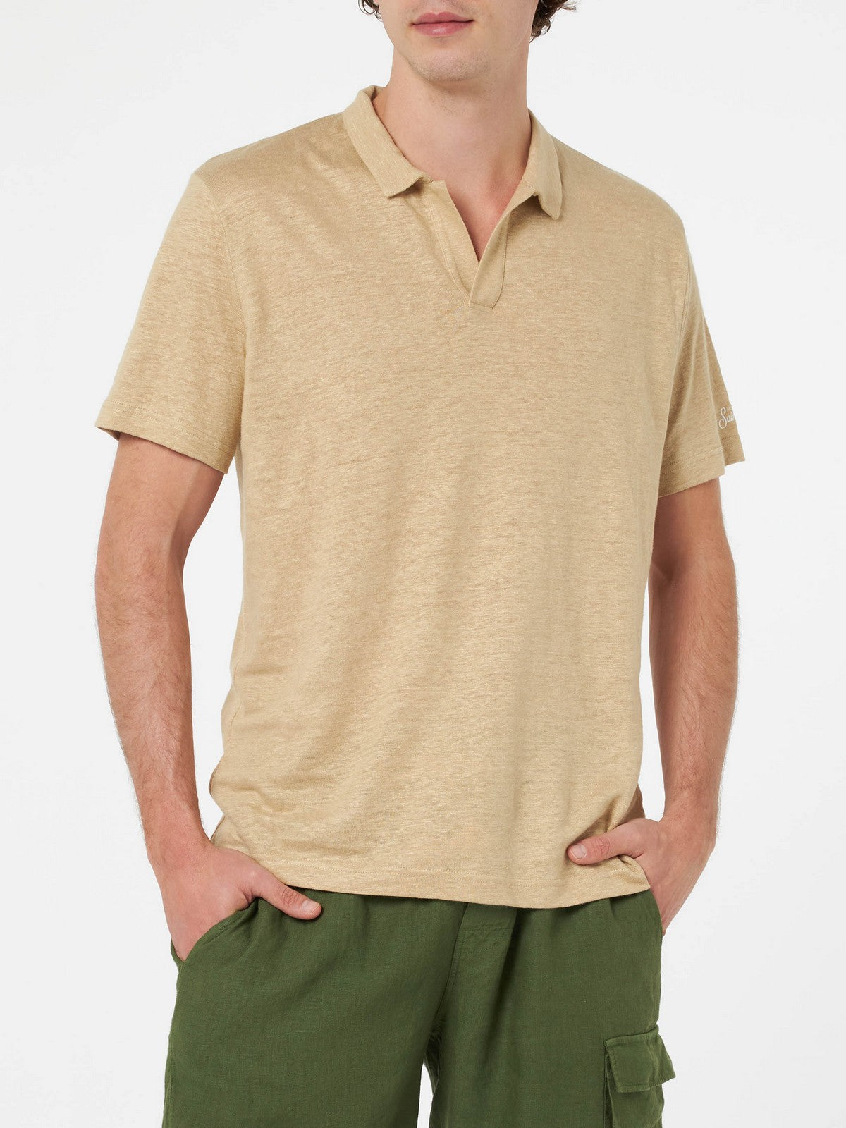 MC2 SAINT BARTH T-Shirt e Polo Uomo  FRASER 00023F Beige