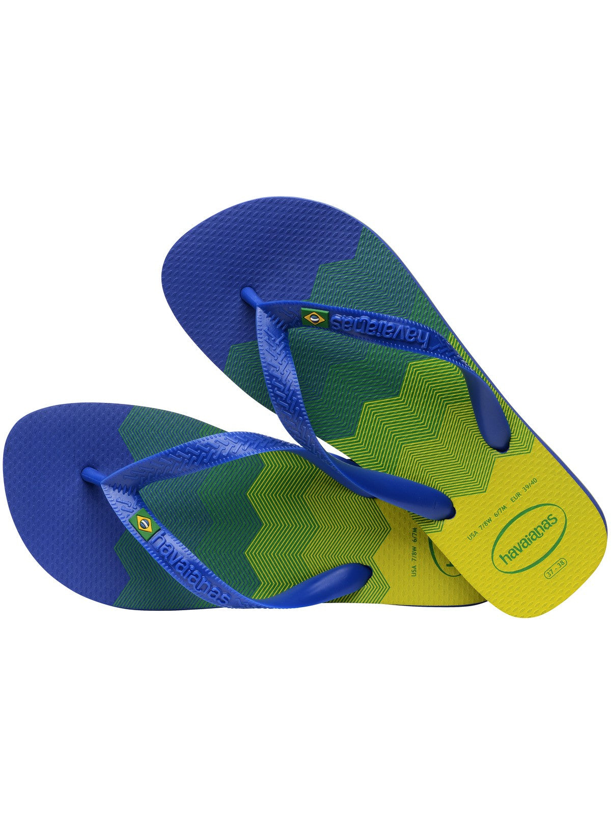 HAVAIANAS Infradito Unisex adulto Hav. Brasil Fresh 4145745.7893 Blu