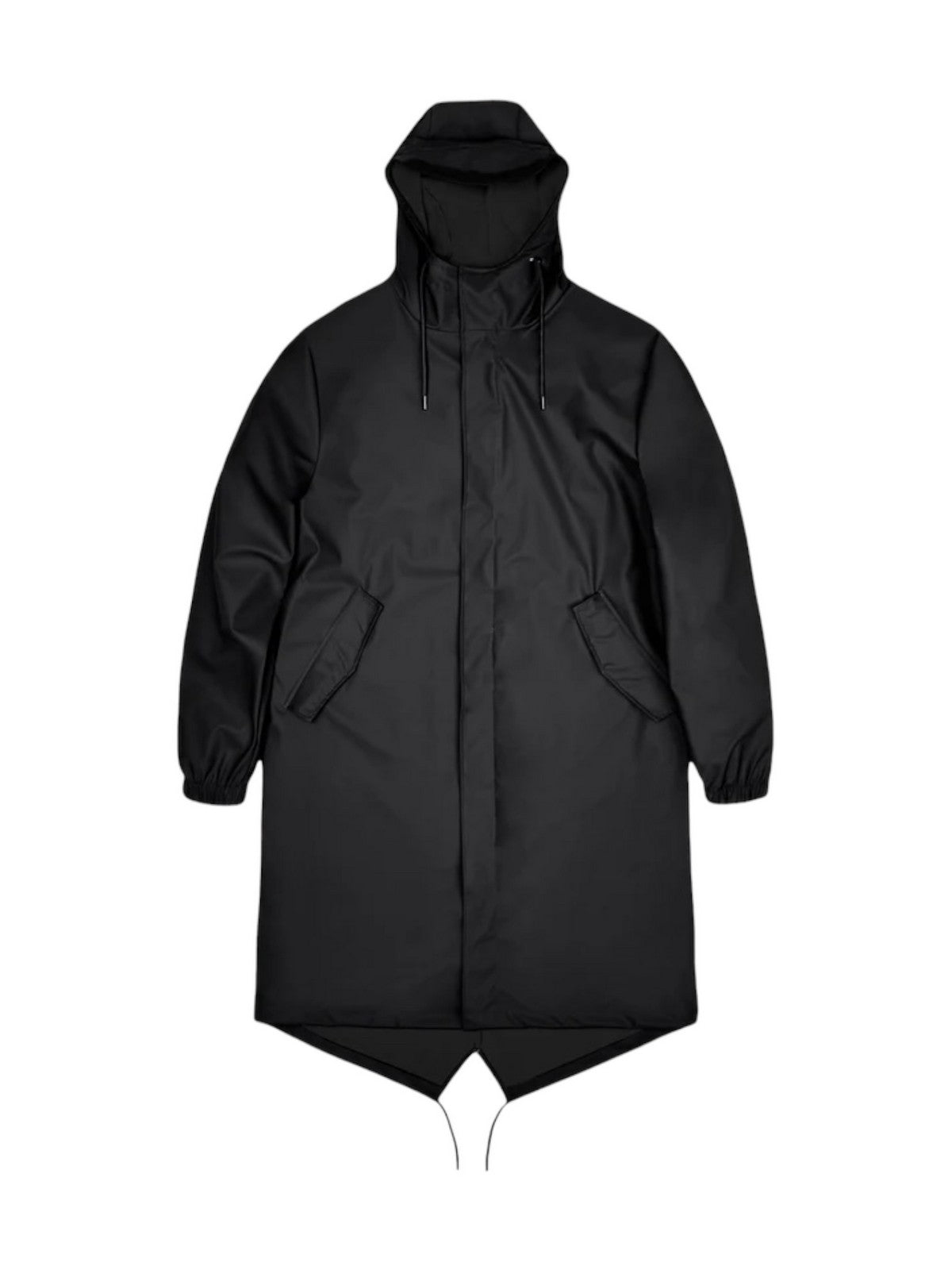 RAINS Giubbino Unisex adulto Fishtail Parka 18140 BLA Nero