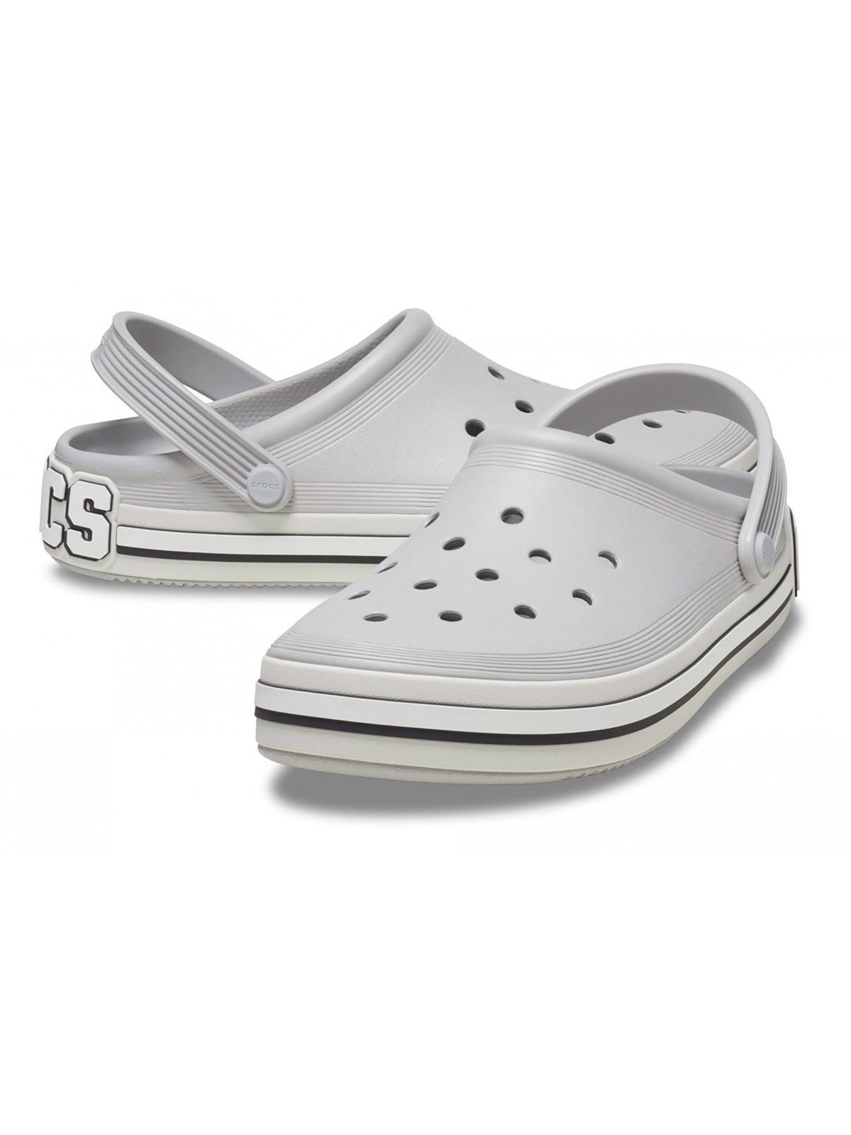 CROCS Ciabatta Unisex adulto Off Court Logo Clog 209651 1FT Grigio