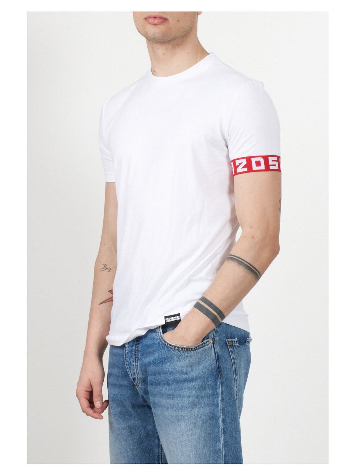 DSQUARED2 T-Shirt e Polo Uomo  D9M3S513 104 Bianco