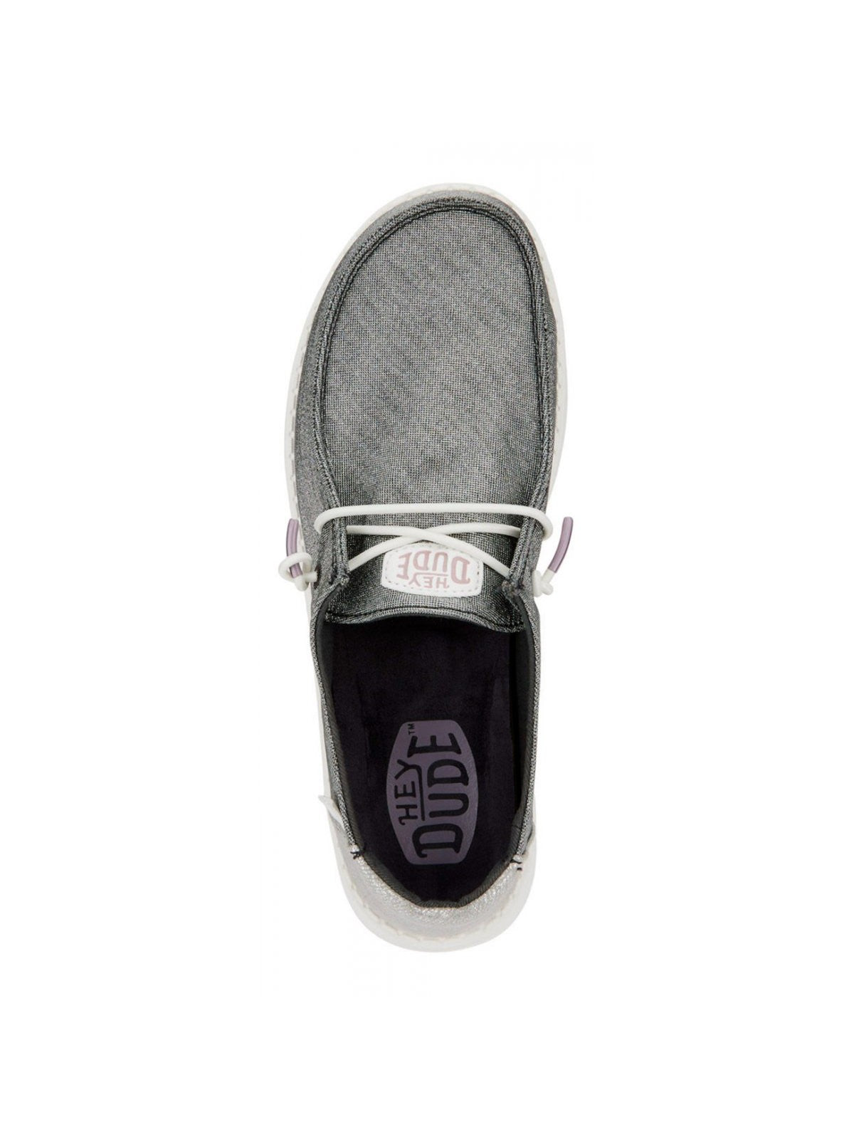 HEY DUDE Mocassino Donna Wendy Metallic Sparkle HD.41082 025 Grigio