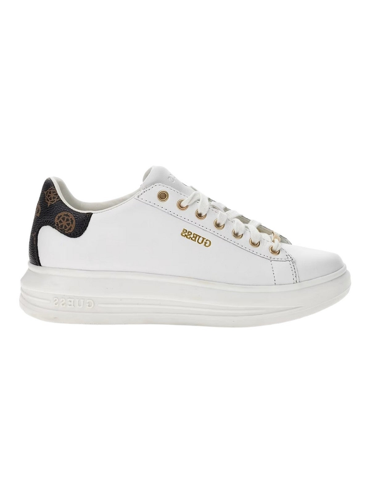 GUESS Sneaker Donna Vibo FL8VIB LEA12 WHIBR Bianco