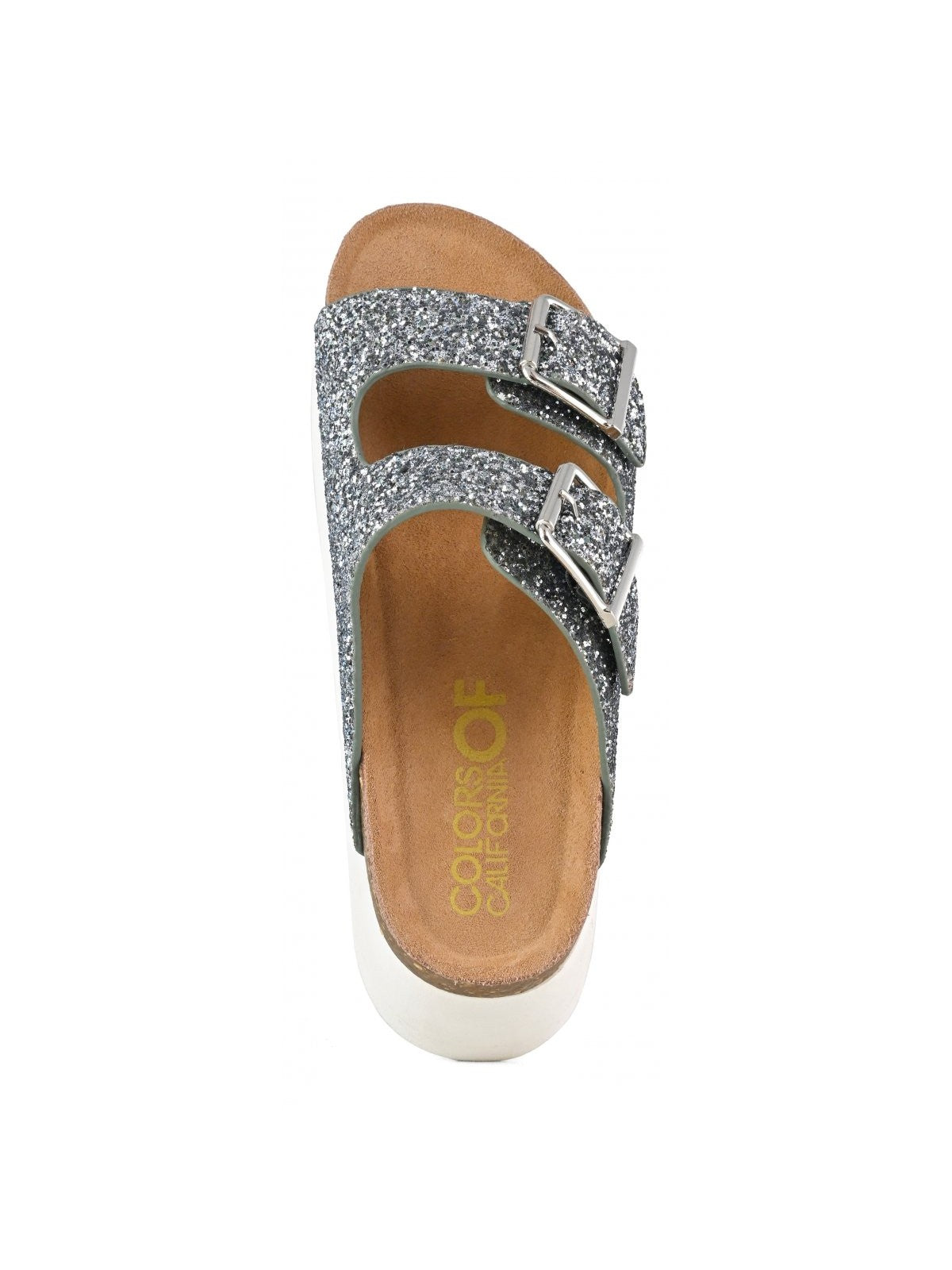 COLORS OF CALIFORNIA Sandalo Donna platform sandal in glitter HC.BES22 DEN Blu