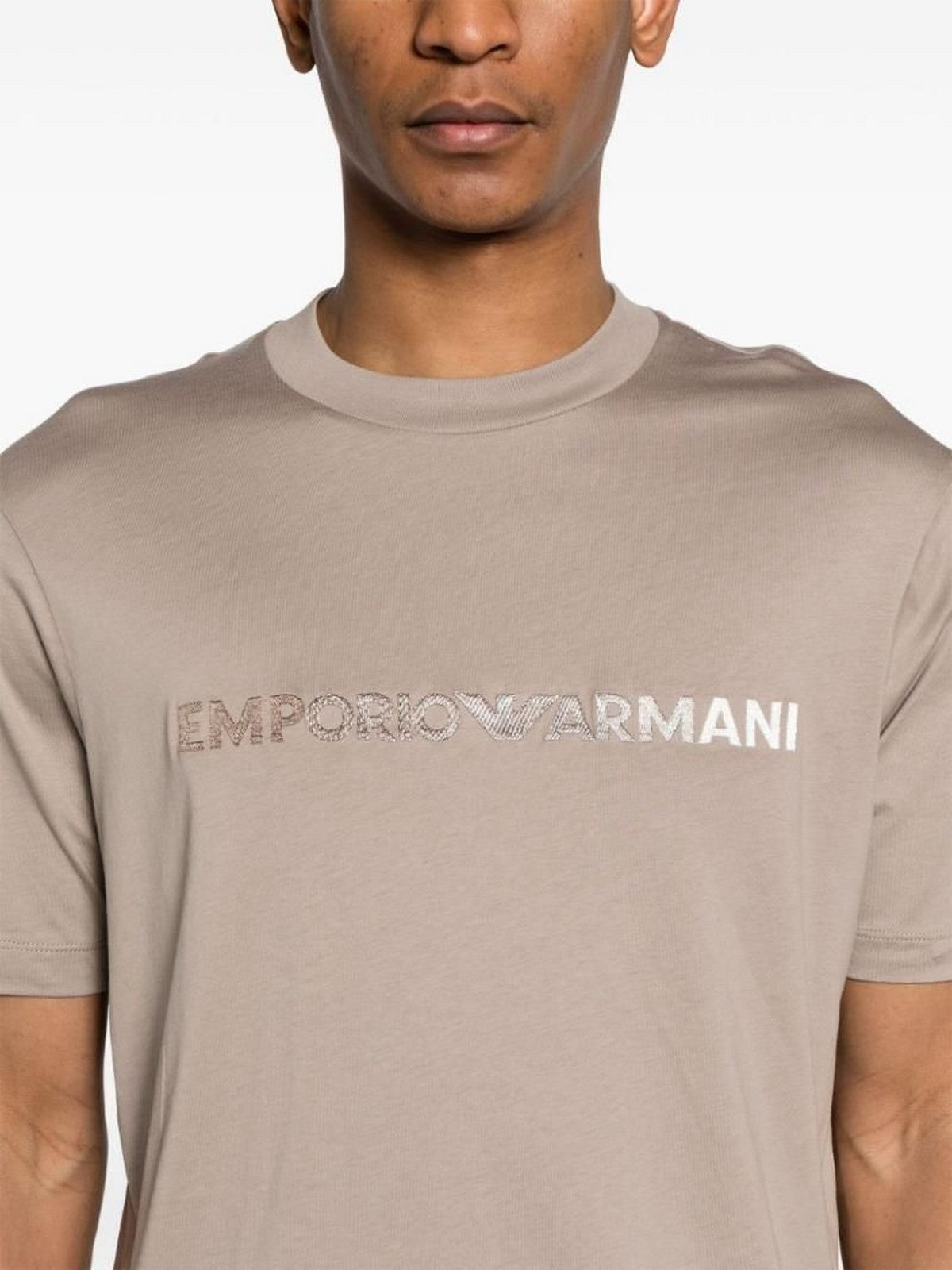 EMPORIO ARMANI T-Shirt e Polo Uomo  3D1TG3 1JPZZ 06G7 Beige