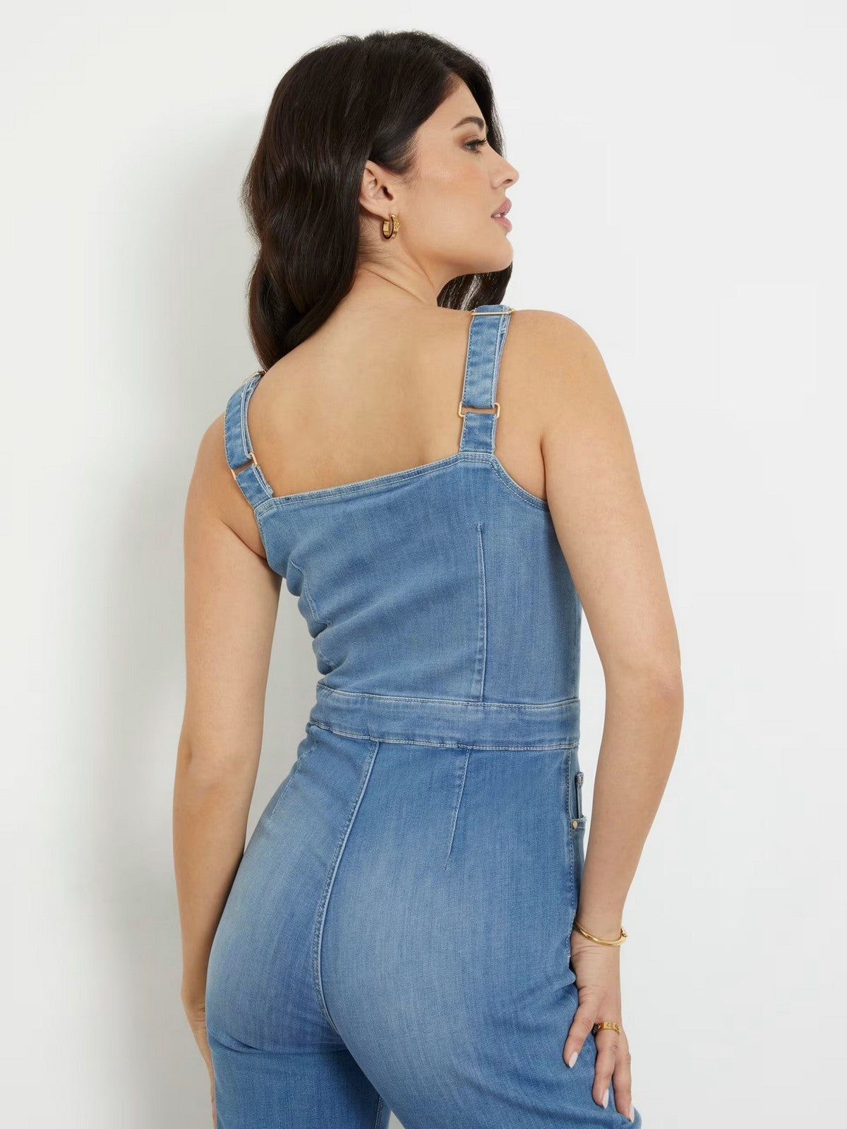 GUESS Tuta Donna Mariposa Jumpsuit W4GD0O D5B42 EAMD Blu