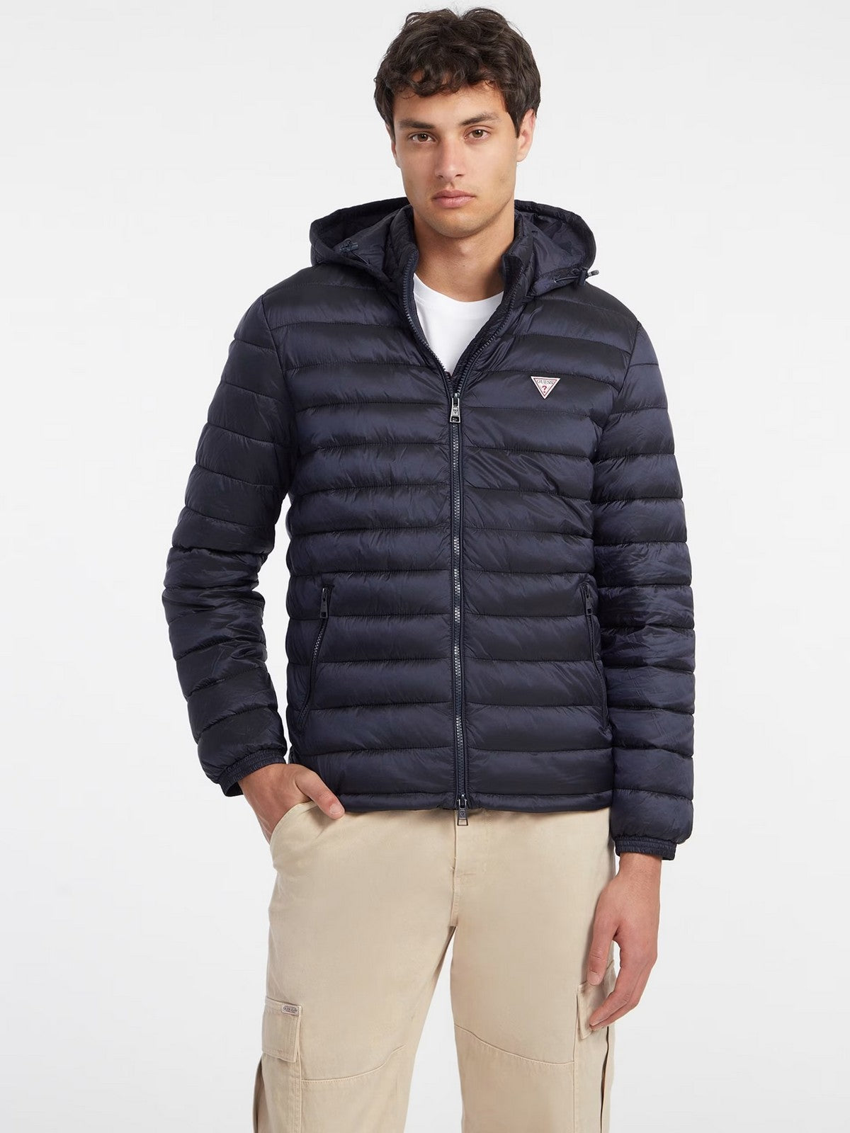 GUESS Piumino Uomo GJ HOODED PUFFER M4YL99 WG922 A71W Blu