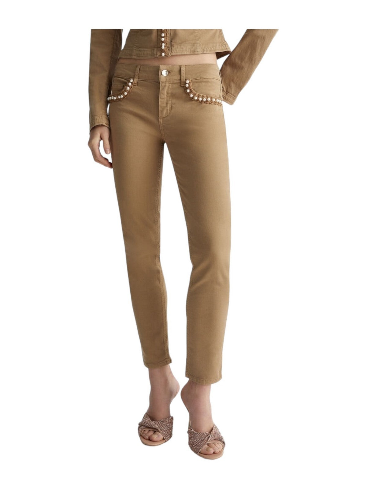 LIU JO WHITE Pantalone Donna  MA4277T3489 71022 Beige