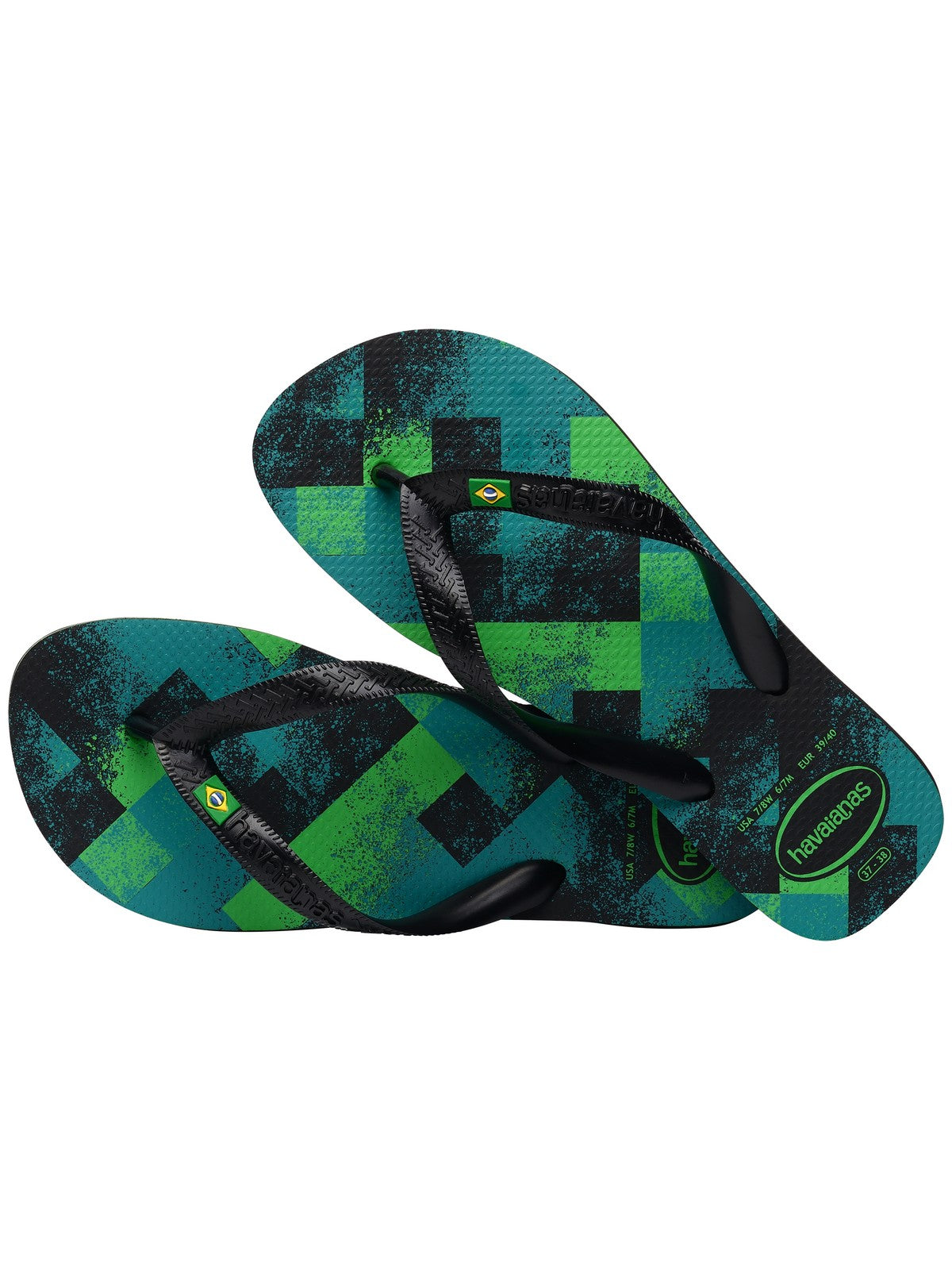 HAVAIANAS Infradito Unisex adulto Hav. Brasil Fresh 4145745.7662 Nero