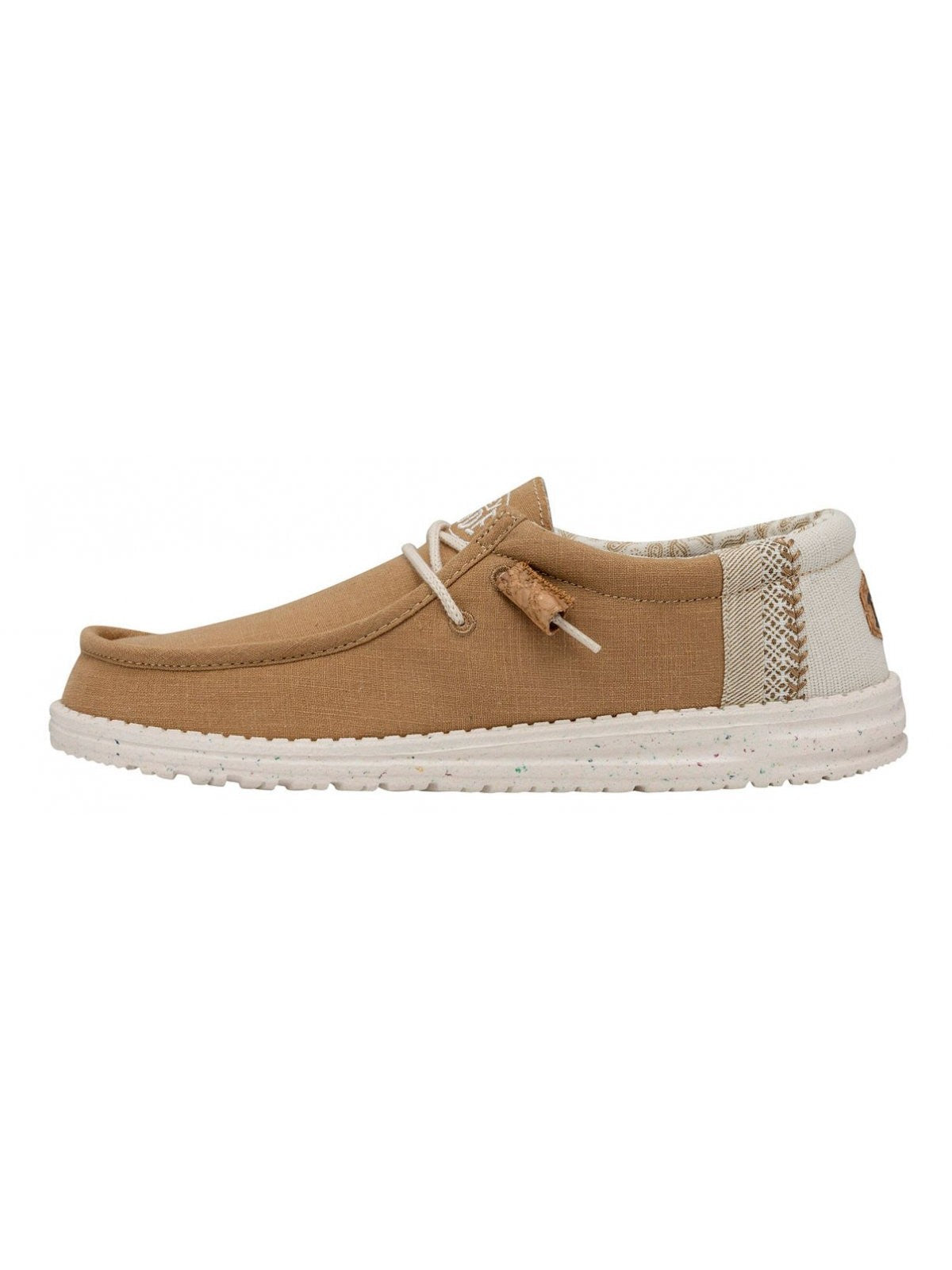 DUDE Mocassino Uomo Wally linen natural HD.40015 76F Giallo