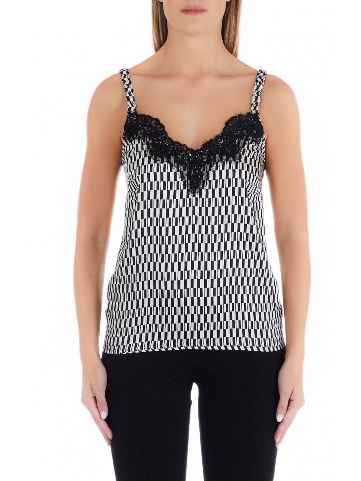 LIU JO BLACK Top Donna  CF3096TS531 Q9500 Bianco