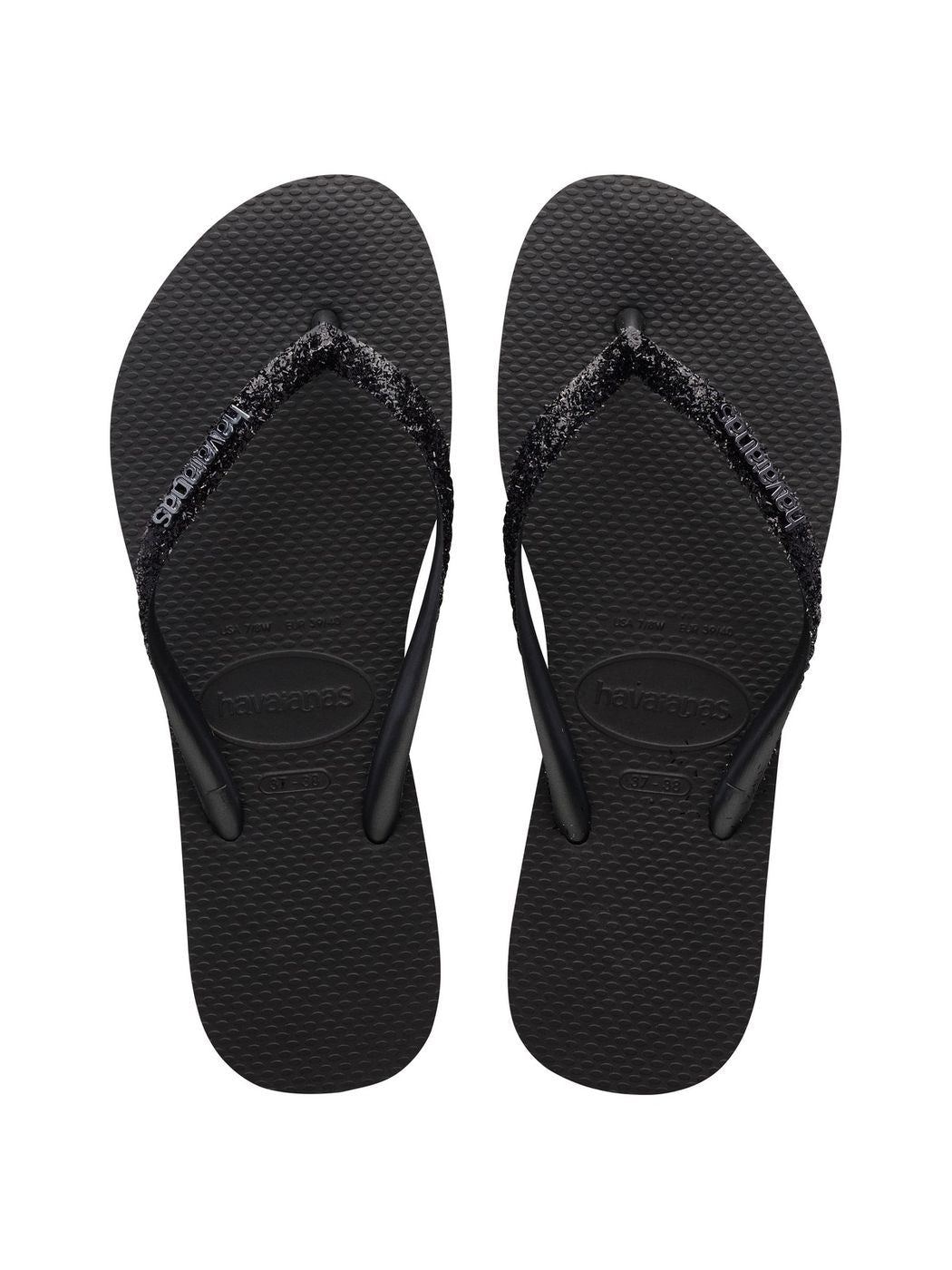 HAVAIANAS Infradito Donna Hav. Slim Glitter II 4146975.4057 Nero