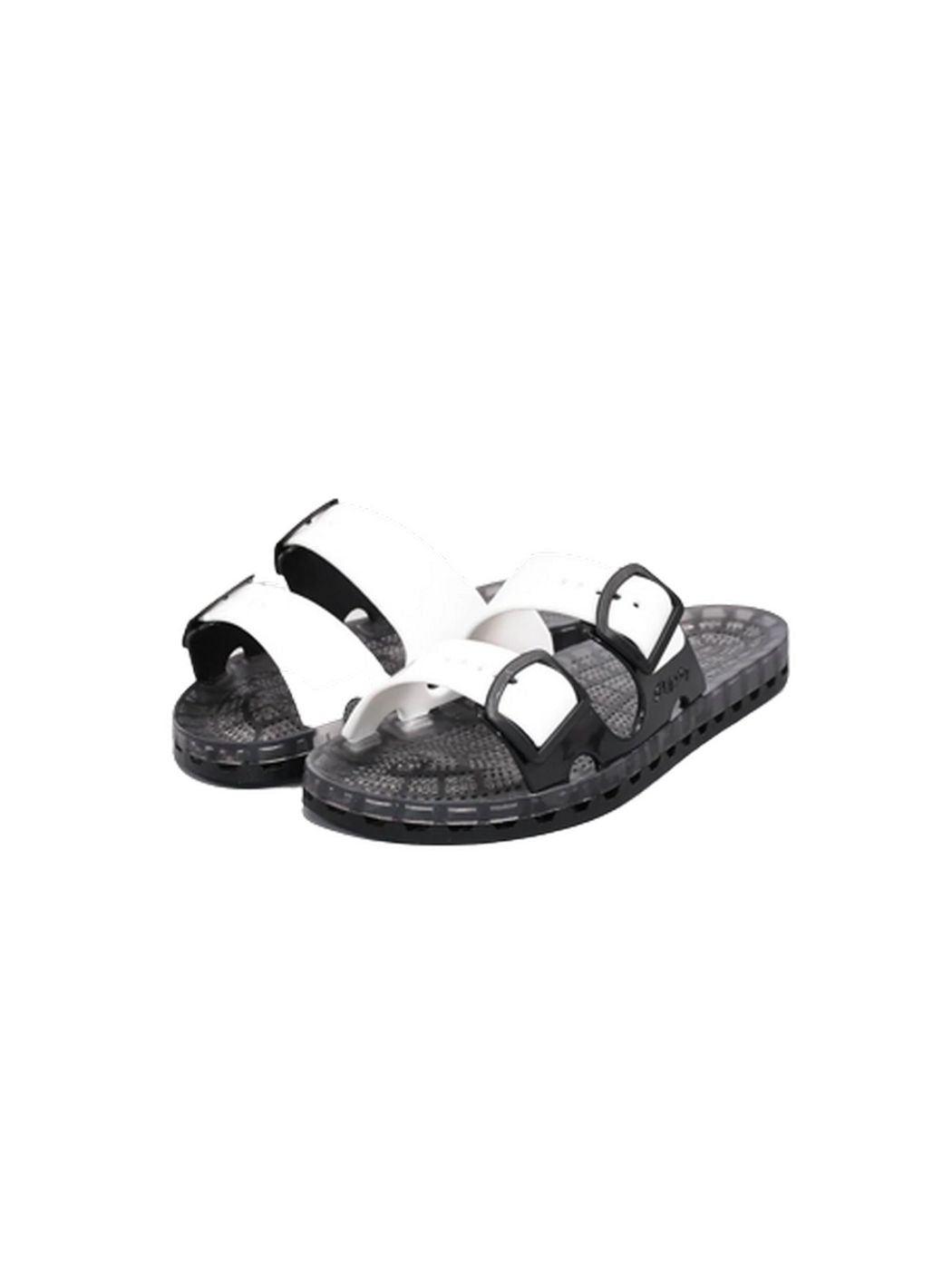 SENSI Ciabatta Unisex adulto la jolla black fluo 4151/BF 002 Bianco