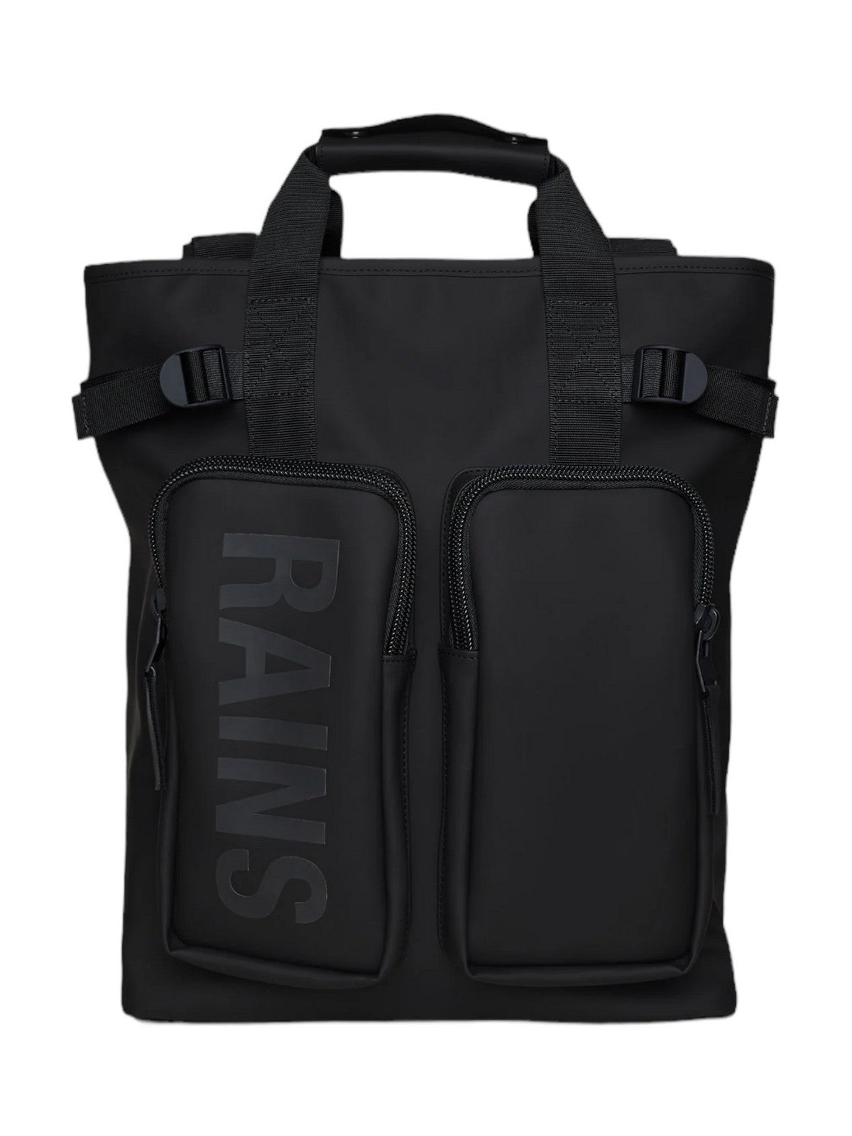 RAINS Zaino Unisex adulto Texel Tote Backpack W3 14240 01 Black Nero