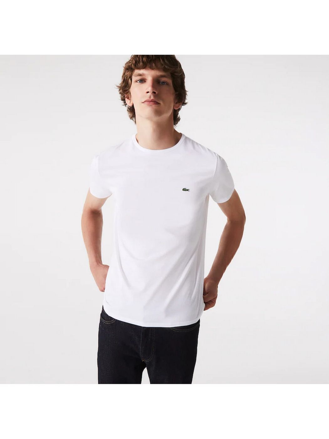 LACOSTE T-Shirt e Polo Uomo  TH6709 001 Bianco