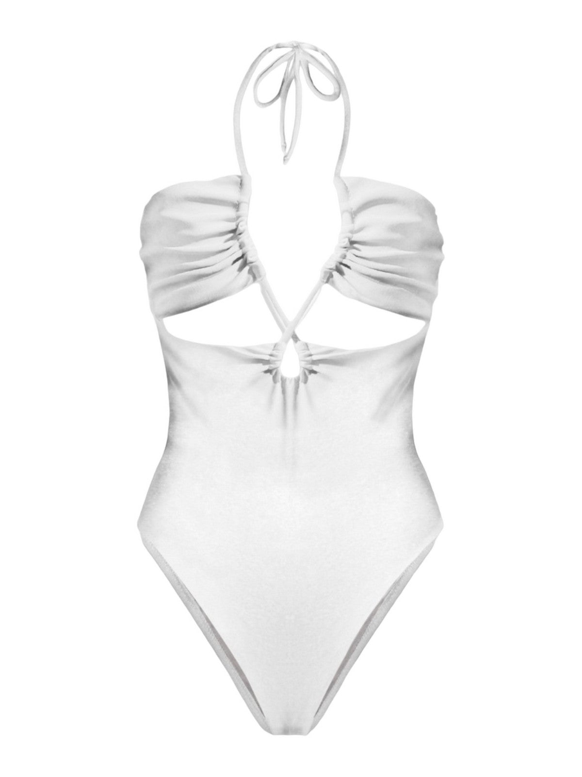 MC2 SAINT BARTH Costume da bagno Donna Monokini KINSLEY 00384D Bianco