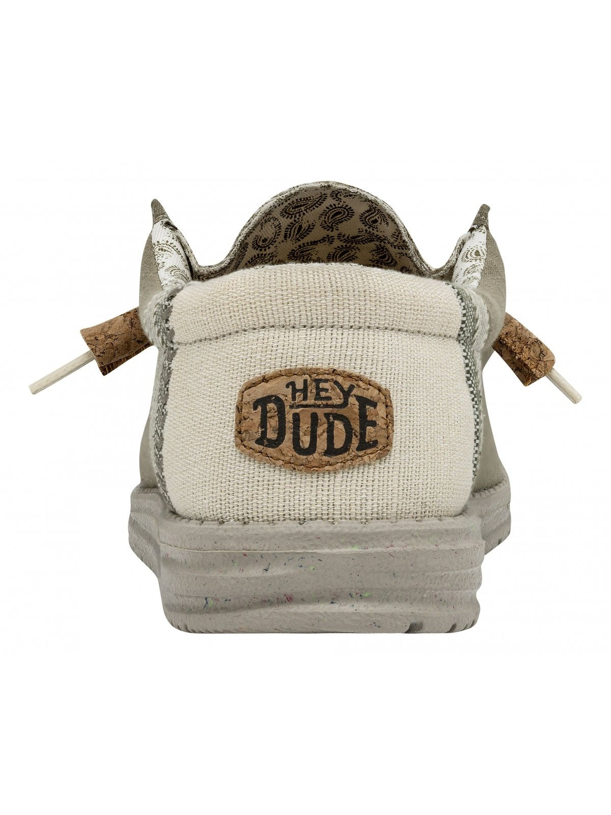 DUDE Mocassino Uomo Wally linen natural HD.40015 3VG Verde